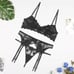 3 PC Black Lingerie Set LARGE