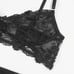 3 PC Black Lingerie Set LARGE