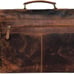 Genuine leather messenger bag laptop bag
