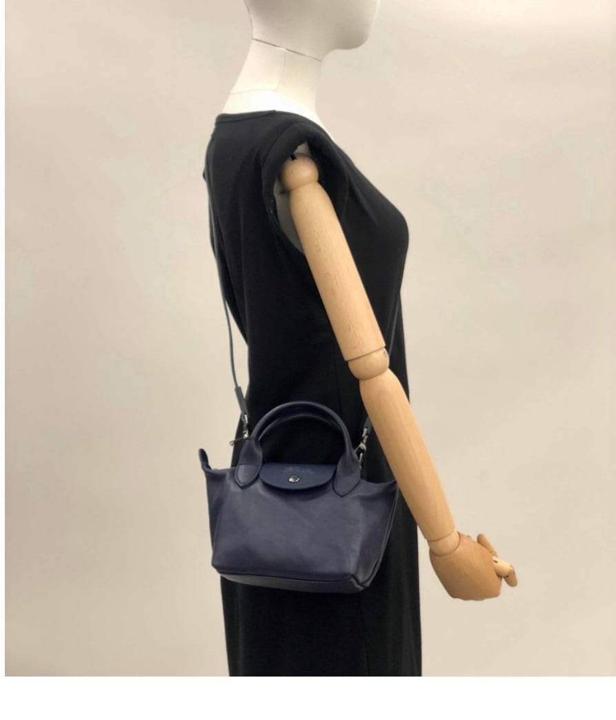 Longchamp le pliage cuir handbag