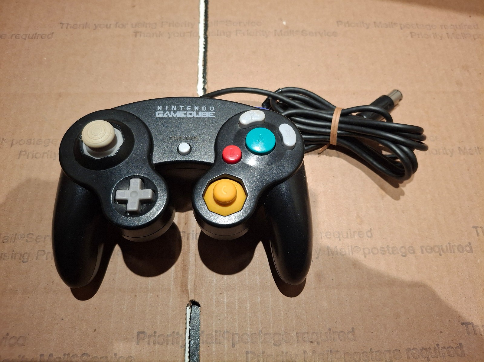 Official Nintendo Gamecube Controller Black DOL-003 Authentic OEM Tested
