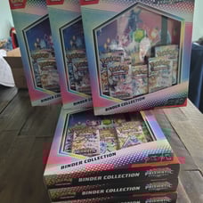 Pokemon : Prismatic Evolutions Binder Collection: New Sealed 5 packs + Binder