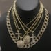 14K GOLD PLATED ICED OUT DIAMOND SIMULATED   CHAINS COMBO  BEST OF THE BEST JEWE