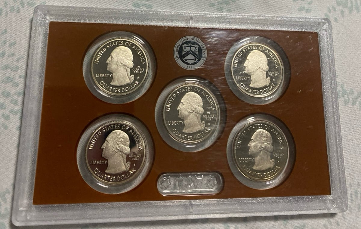 2012 Quarters Clad Proof Set of 5