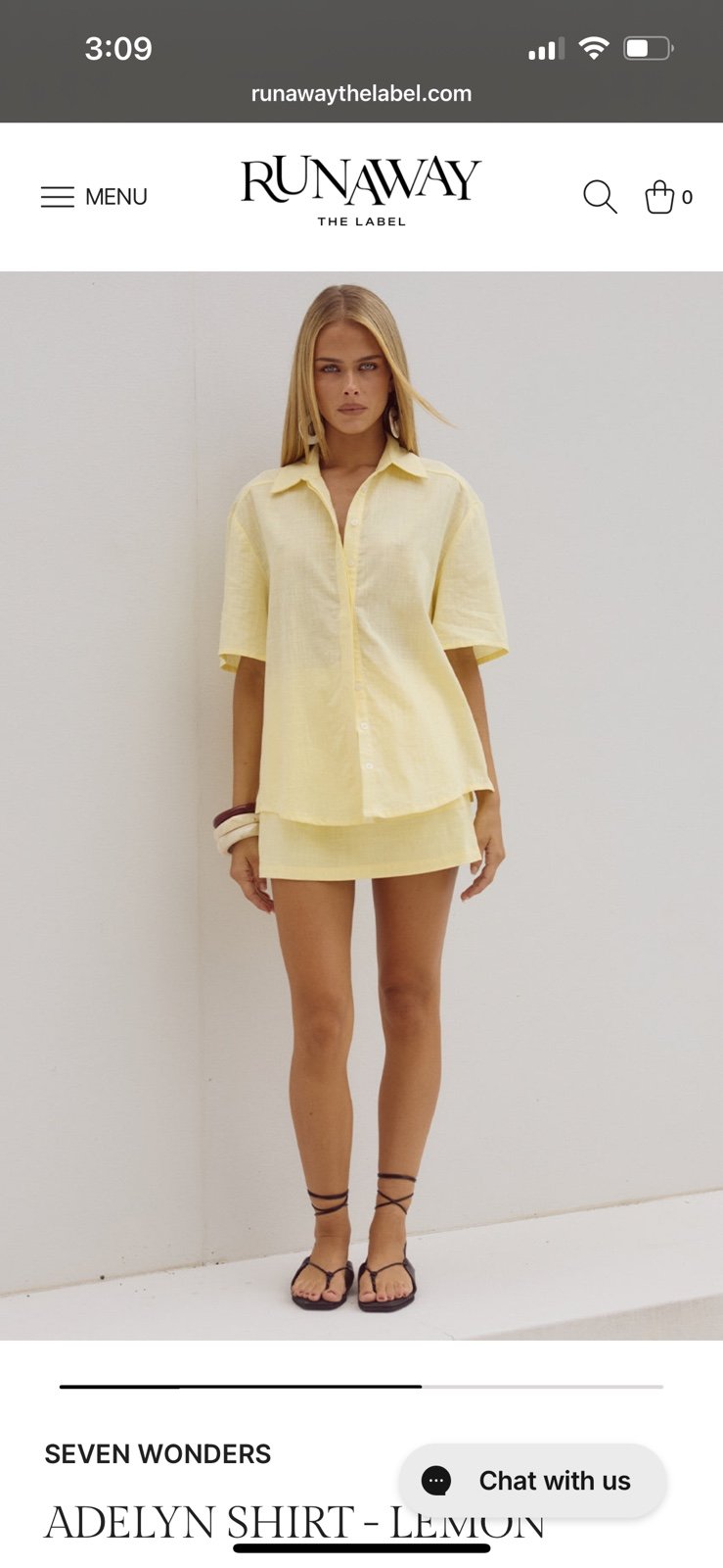 Runaway the label two piece set