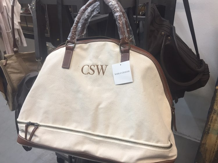 CSW monogram tote by Mark and graham