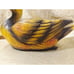 Vintage MCM Napcoware Duck Planter Ceramic Wood Grain Yellow Orange Brown Decor