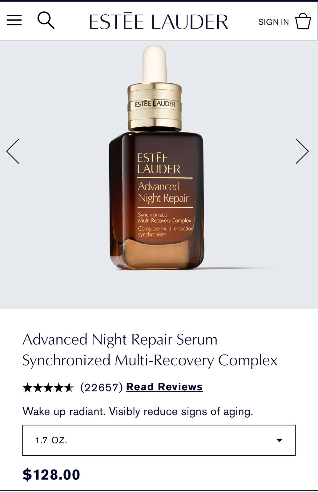 Estee Lauder Advanced Night Repair for all skin types 1.7oz health and beauty