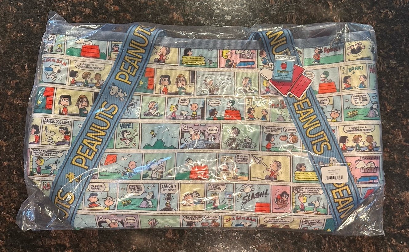 New Harvey’s seatbelt bag Peanuts large boat tote Snoopy