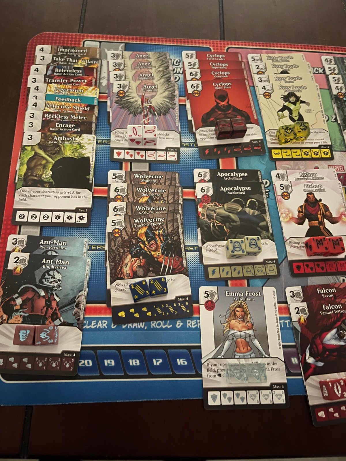 Dice masters Uncanny X-Men starter+ Common/Uncommon set 2 dice per