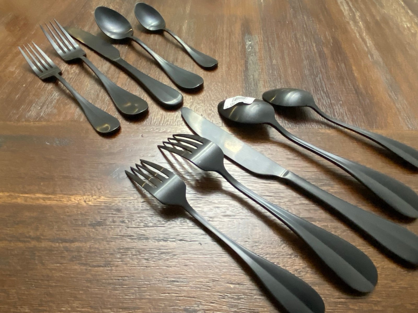 West Elm Black Flatware Set - 10 pieces