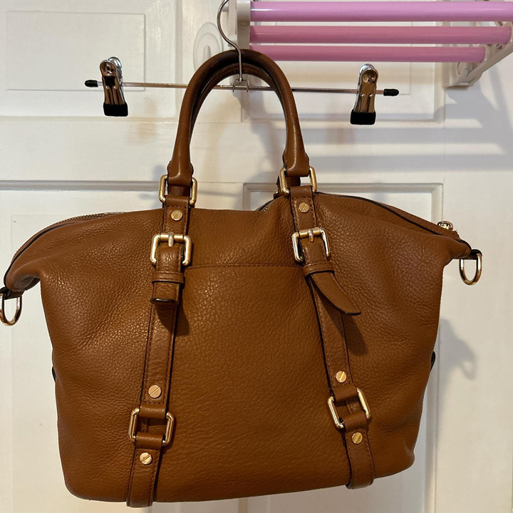 LMichael Kors Bedford pebble leather satchel