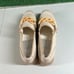 Dolce Vita Jhenee Espadrille Platform Sneaker Chain Slip On Shoes Beige Women 10