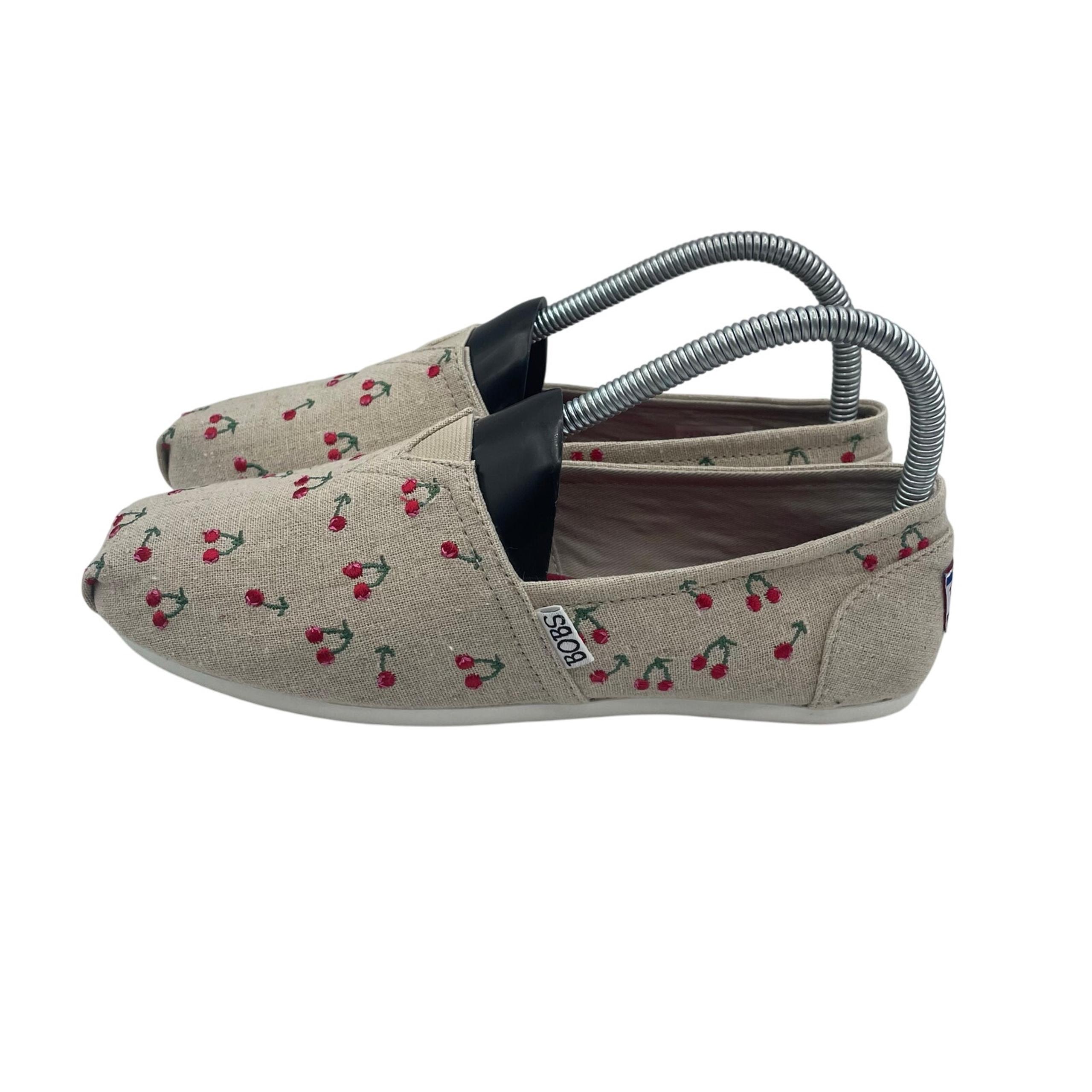 Bobs Skechers Plush Alpargata Cherry Pick 1 Flats Shoes Comfort Womens 7
