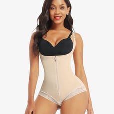 Shapellx AirSlim® Lace Zipper Open Bust Shapewear