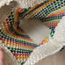Madewell The Beaded Crochet Tote Bag Color Natural Rainbow