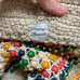 Madewell The Beaded Crochet Tote Bag Color Natural Rainbow