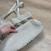 Madewell The Beaded Crochet Tote Bag Color Natural Rainbow