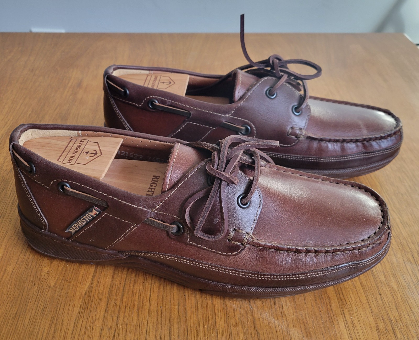 Mephisto Air Realz Spinnaker Oxford Brown Leather size 7.5