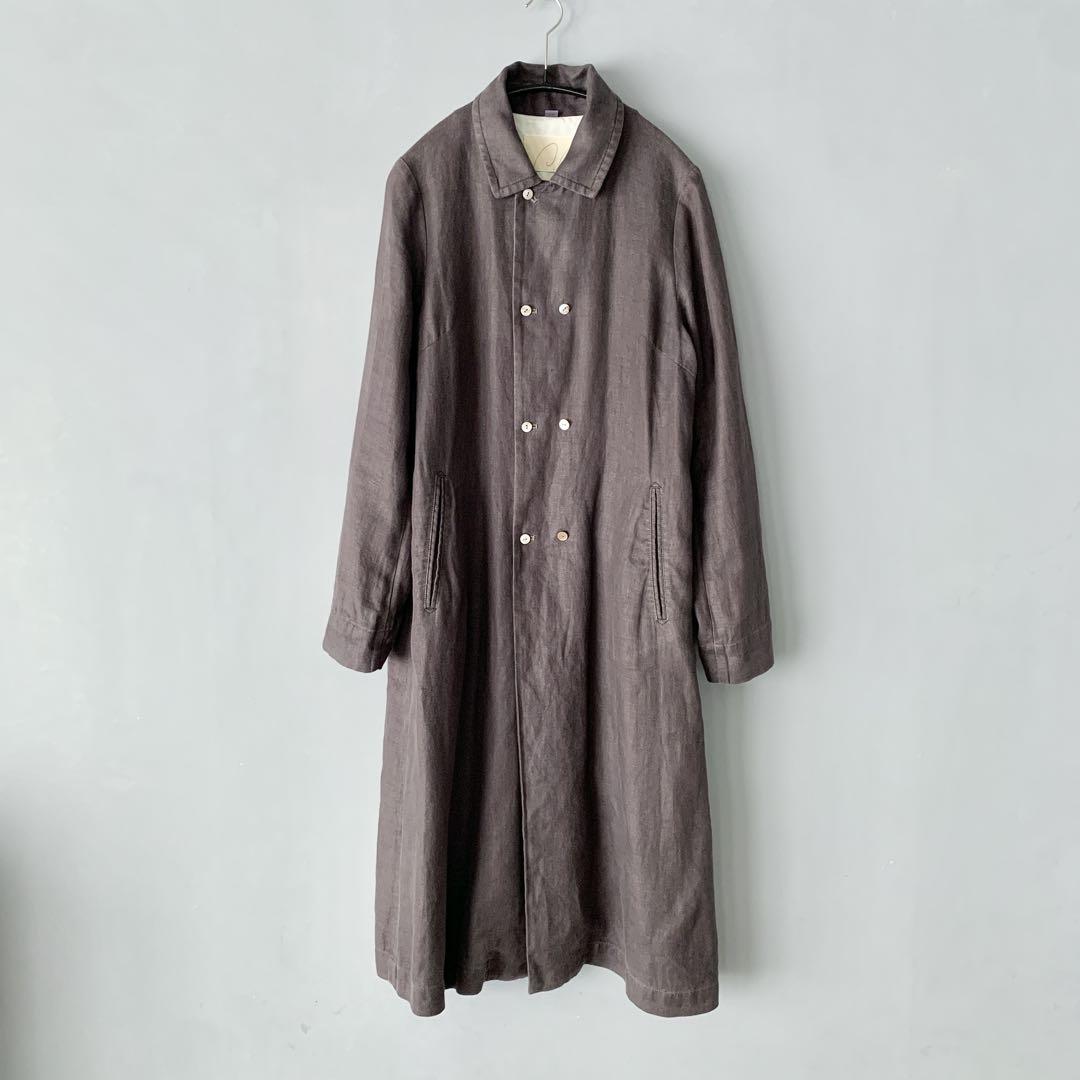 Pal'las Palace Linen Double Front Coat