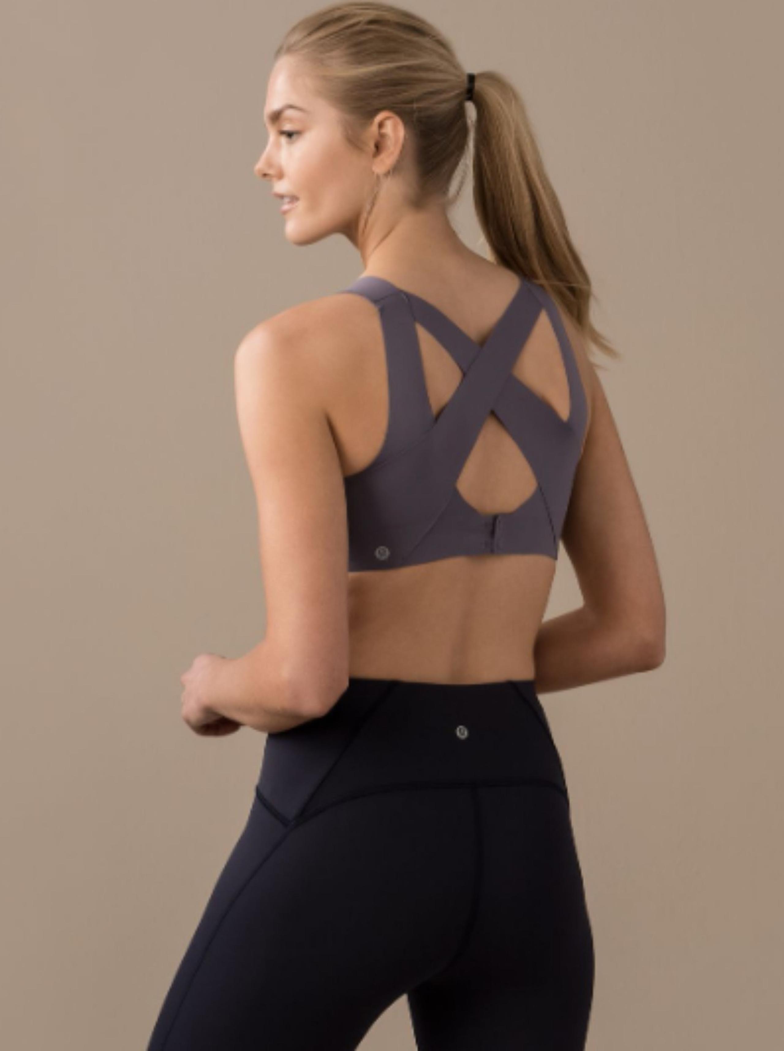 Lululemon Enlite Sports Bra Zip Front Magnum Ladies Size 36DD