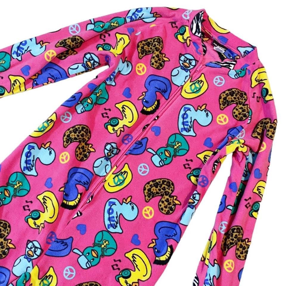 Y2K Rare Scene Emo Joe Boxer Rubber Ducks Scene Emo Onesie L