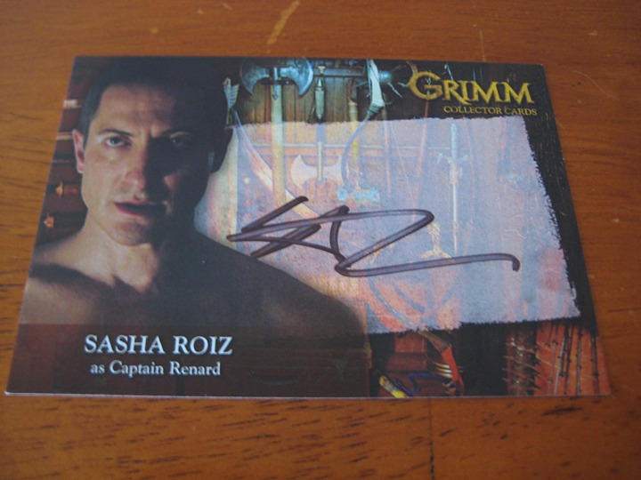 Grimm Sasha Roiz Captain Renard SRAC-2 Breygent Autograph Card