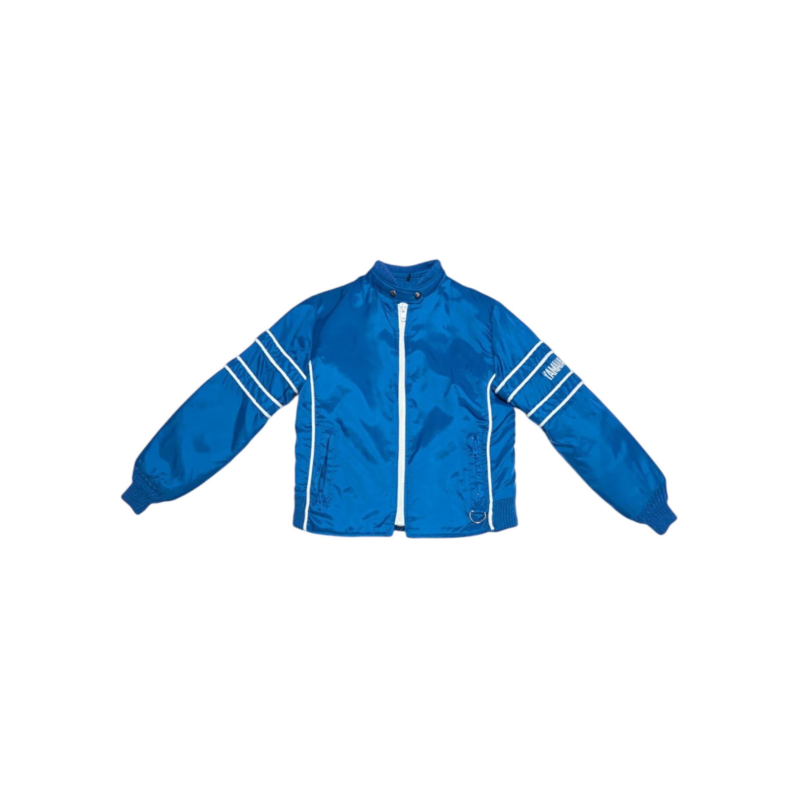 Vintage Yamaha Snowmobiling Puffer Coat Blue Womens Medium Snowmobiles Gorpcore