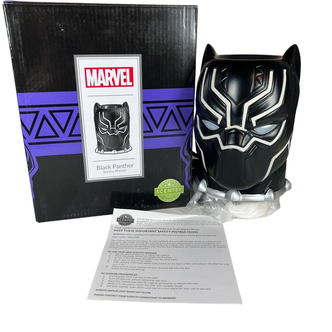 Scentsy Disney Marvel Avenger Black Panther Wax Warmer Nightlight DISCONTINUED