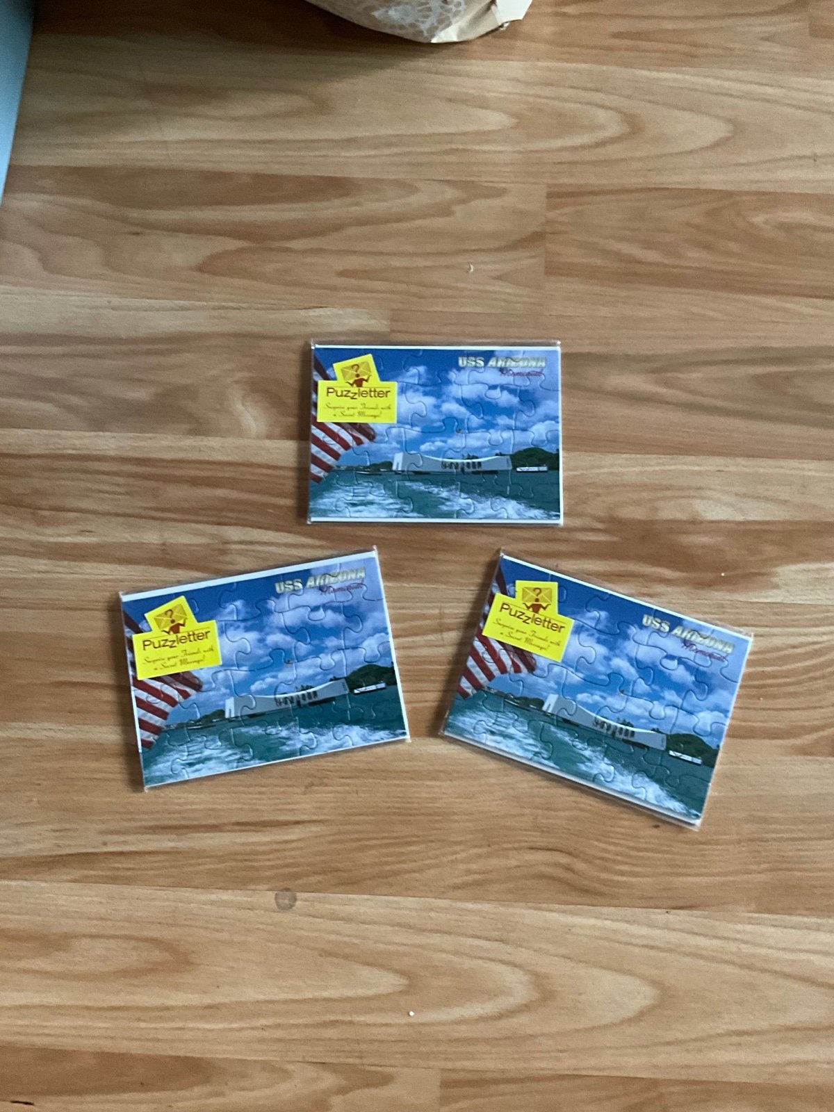 USS Arizona Memorial Puzzletter (Puzzle Letter) - Brand New - bundle of 3