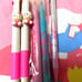 Heisei Retro Fancy Sanrio Hello Kitty Ballpoint Pen and Mechanical Pencil