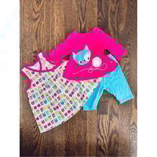 Baby Girl Infant 0-6 Months Knit Dress Top Pants Clothing Lot Bundle Zutano