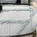 Rachel Zoe Lt Blue Queen Comforter Set !