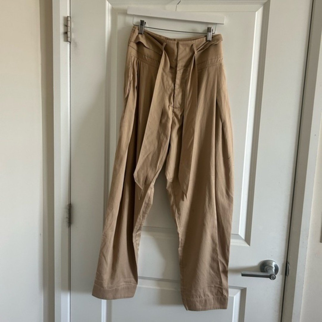 Revolve Divine Heritage Pants High Rise Trousers Khaki S New