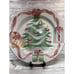 Home for Christmas by Sango Dinner Plate Christmas Tree Center Pink Bows