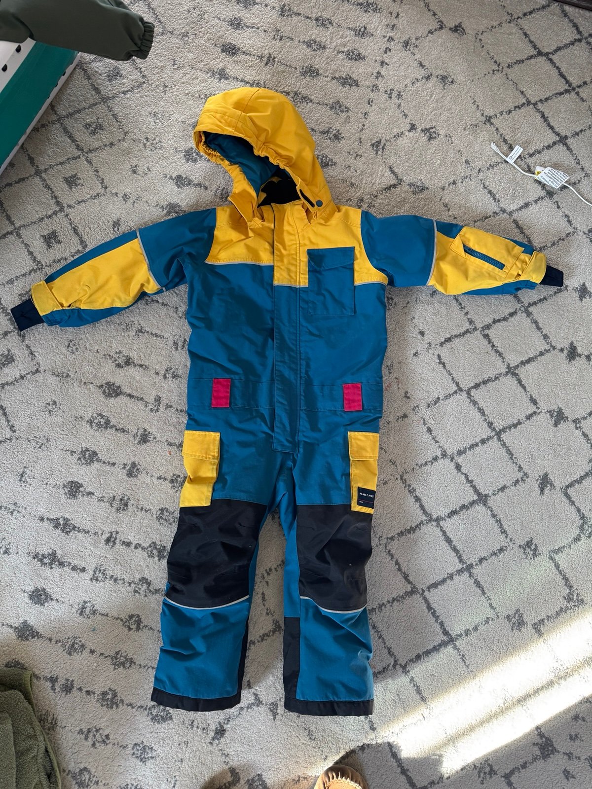 Polarn O. Pyret One Piece Snowsuit Sz 104 3-4 Years Waterproof Insulated Winter
