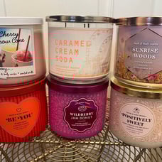 Bath and Body Works Girly candle Bundle