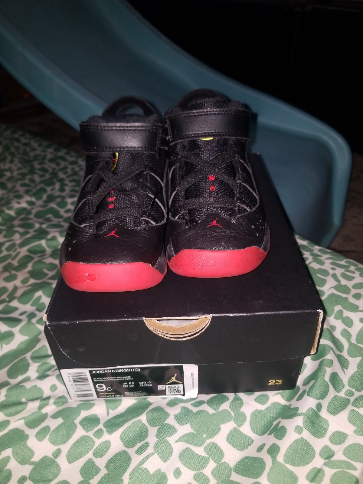 JORDAN 6 RINGS (TD) BLACK/RED