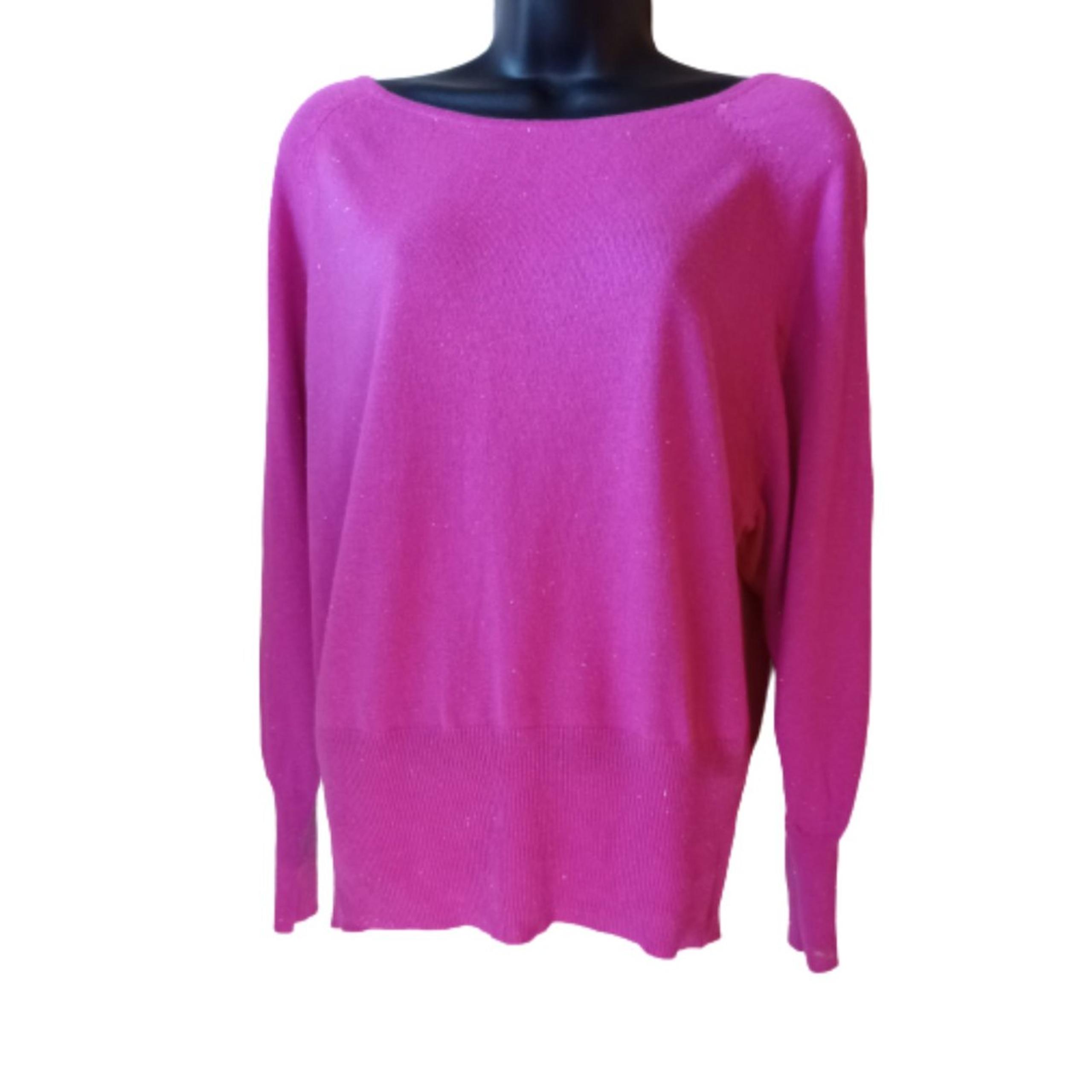 Worthington Women's Size Medium Pink Sparkly Sweater