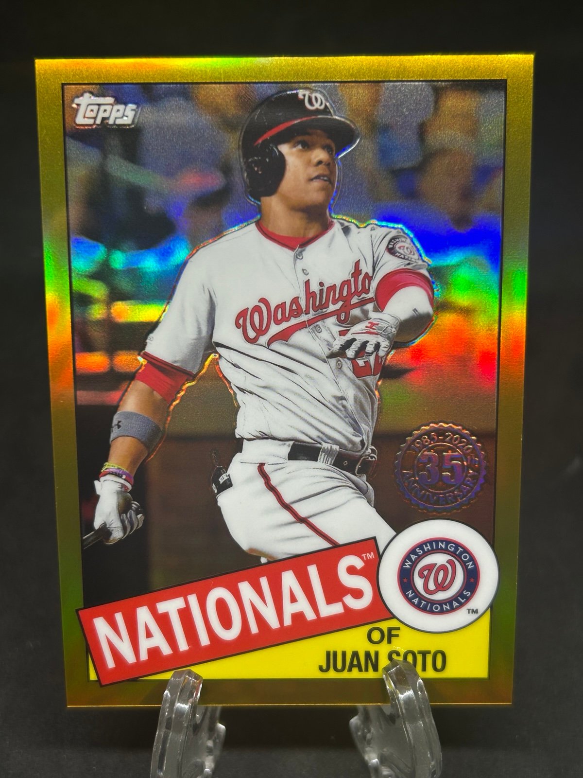 Juan Soto Topps Chrome 1985 Topps Gold #16/50