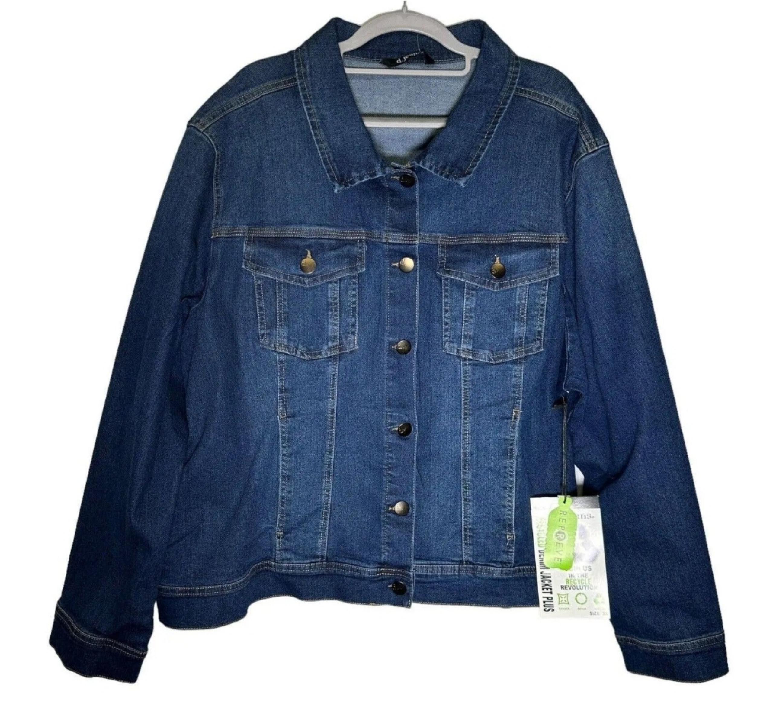 New D.Jeans 3x Womens Dark Denim Jacket