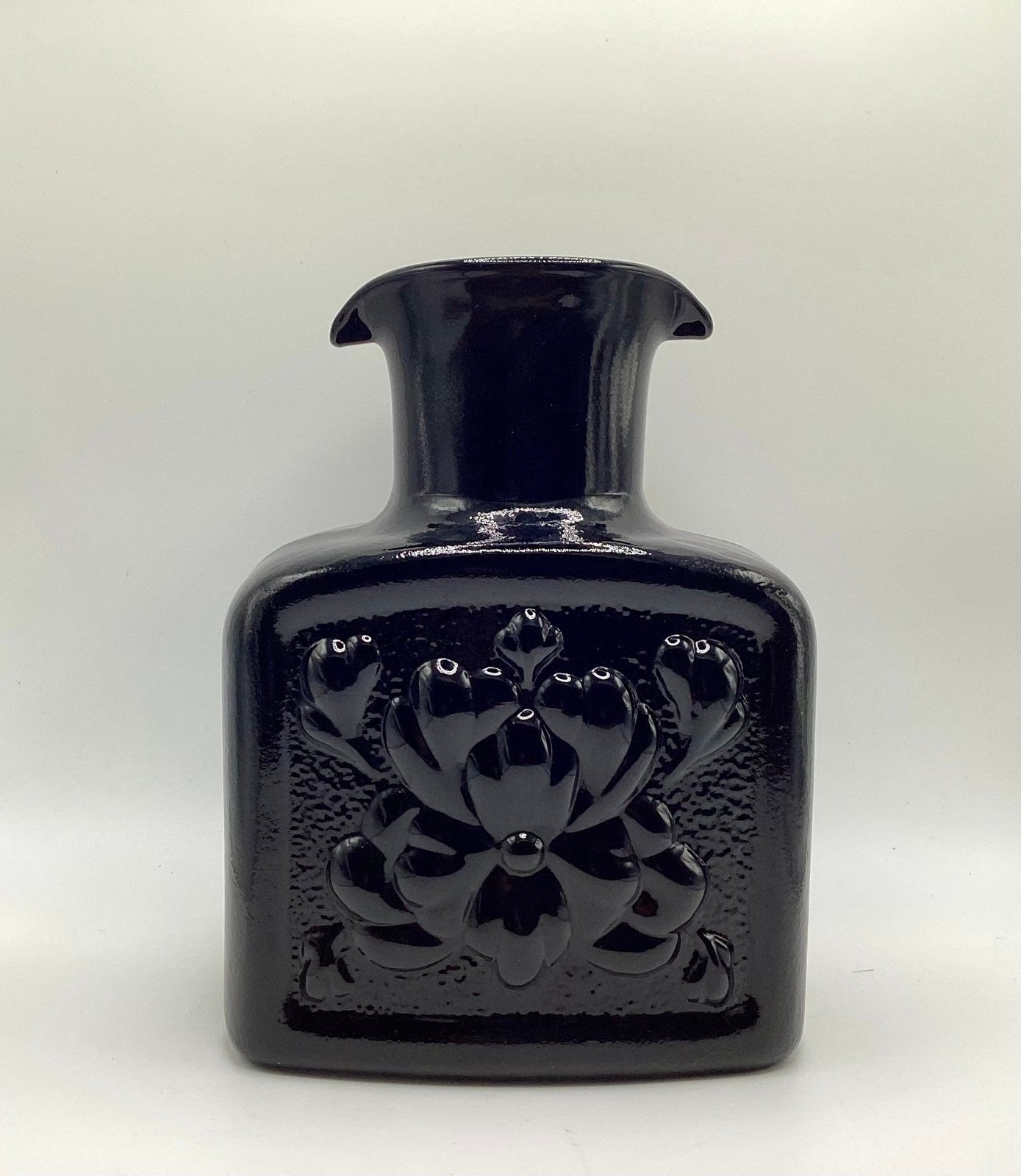 Indiana Glass Black Amethyst Pitcher
