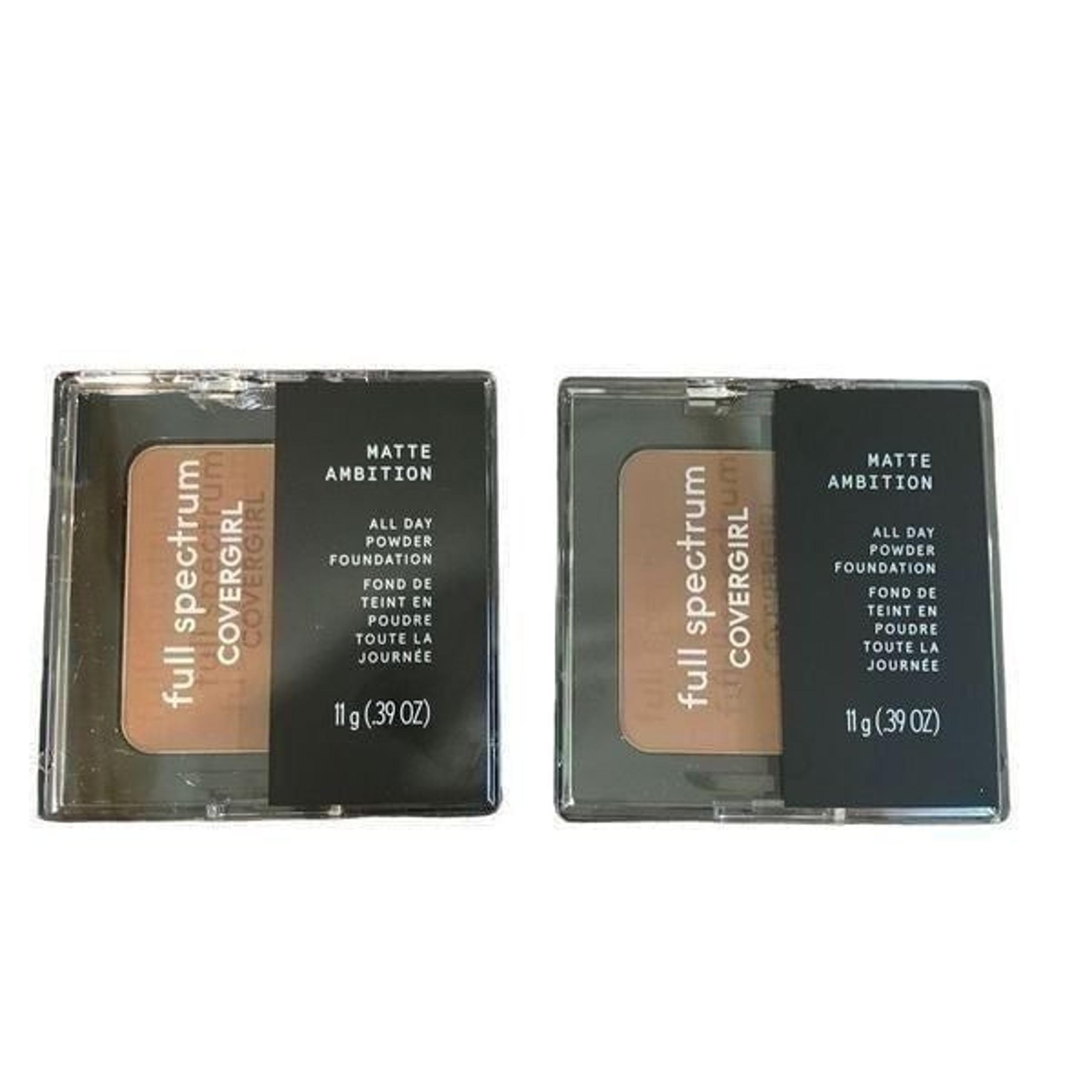 New Covergirl Full Spectrum Matte All Day Powder Foundation Ambition Deep Cool 4