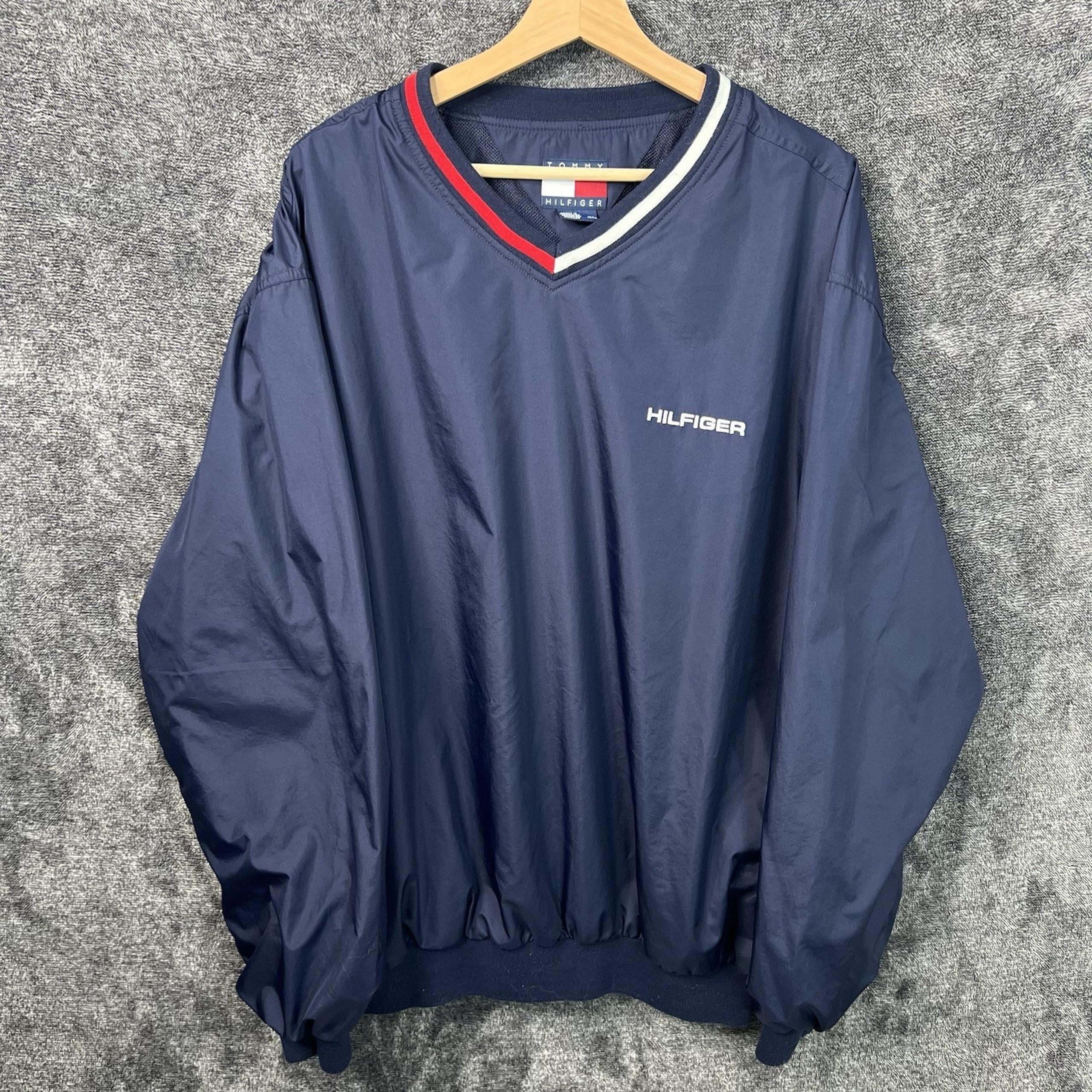 Vintage Tommy Hilfiger Pullover Jacket Windbreaker Lightweight Men's Size XL