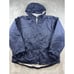 Vintage Nike Jacket Mens Large Blue Lined Hooded Swoosh Embroidered Windbreaker