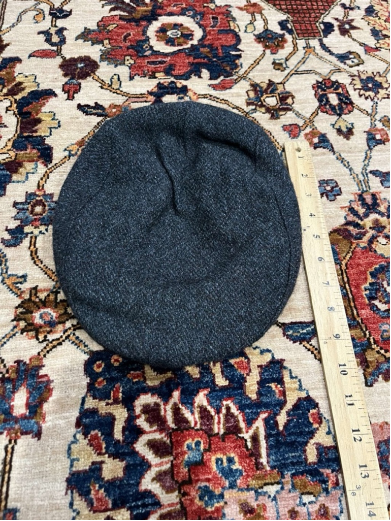 Mens Vintage Harris Tweed Eddie Bauer Handwoven Peaky Blinder Newboy Cap XL