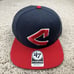 Cleveland Indians '47 Brand Hat Captain Snapback Navy Red 3D Logo Cooperstown