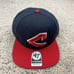 Cleveland Indians '47 Brand Hat Captain Snapback Navy Red 3D Logo Cooperstown