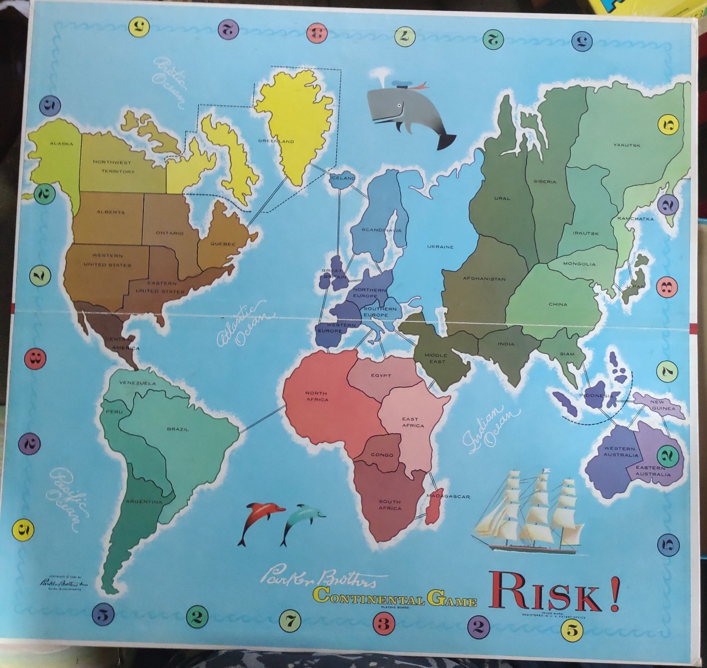 Vintage board game risk