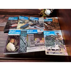 Vintage 1970'-1980's Model Railroader Magazines- Lot of 7 Train memorabilia